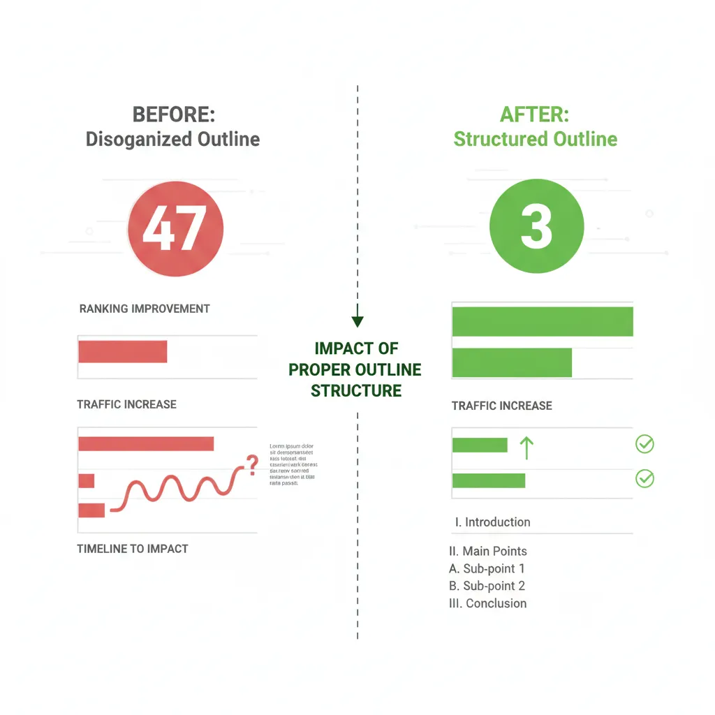 Real Results: What Actually Happens When You Use Proper Outlines