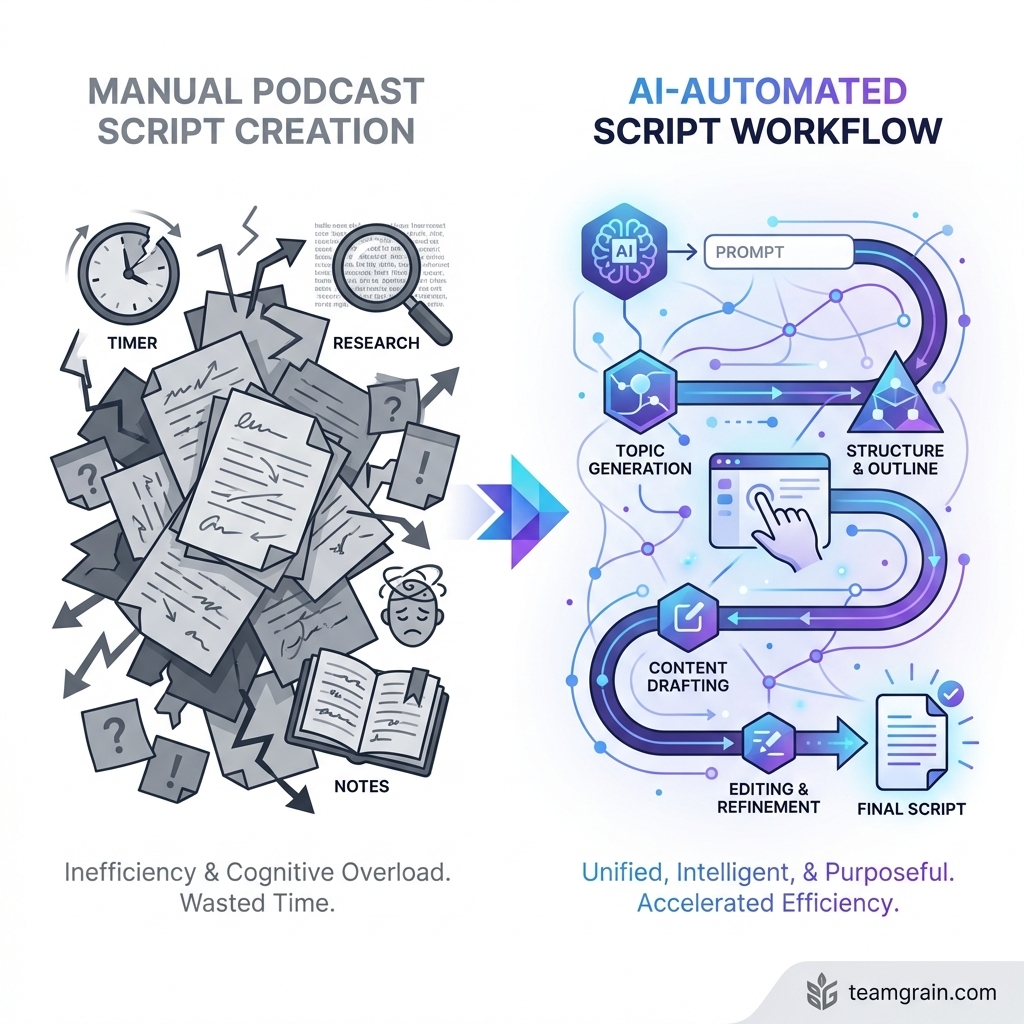 The Real Problem With Manual Podcast Scripts